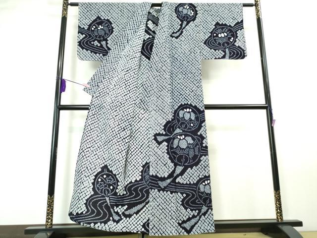 平和屋本店■極上 夏物 浴衣 有松鳴海絞り 風鈴 綿 逸品 DZAA20003kh5