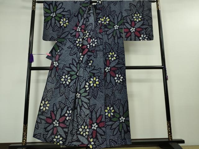 平和屋本店■極上 夏物 浴衣 有松鳴海絞り 花尽くし 綿 逸品 DZAA20030kh5