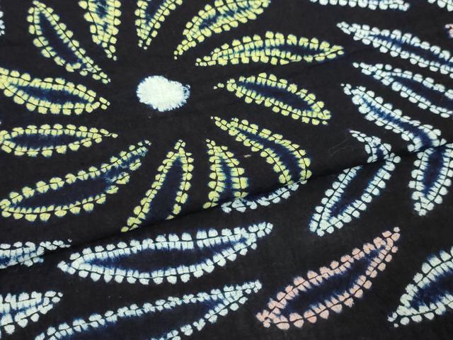平和屋着物∴極上 夏物 浴衣 有松鳴海絞り 花火 綿 逸品 DZAA20130kh5
