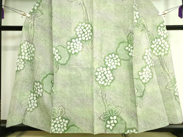 平和屋本店■極上 夏物 浴衣 有松鳴海絞り 紫陽花 あじさい 綿 逸品 DZAA20143kh5