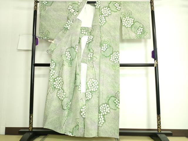 平和屋本店■極上 夏物 浴衣 有松鳴海絞り 紫陽花 あじさい 綿 逸品 DZAA20143kh5