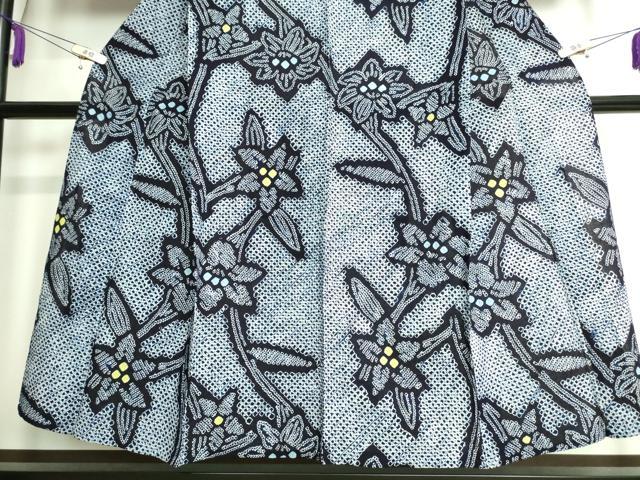 平和屋着物∴極上 夏物 浴衣 有松鳴海絞り 草花文 綿 逸品 DZAA20166kh5