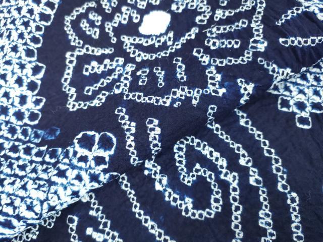 平和屋着物∴極上 夏物 浴衣 有松鳴海絞り 花唐草文 綿 逸品 未使用 DZAA20231kh5