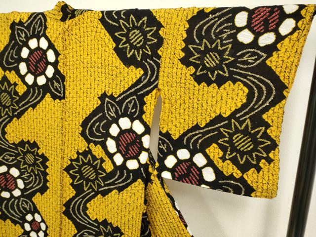 平和屋着物∴極上 夏物 浴衣 有松鳴海絞り 流水花文 綿 逸品 DZAA20279kh5