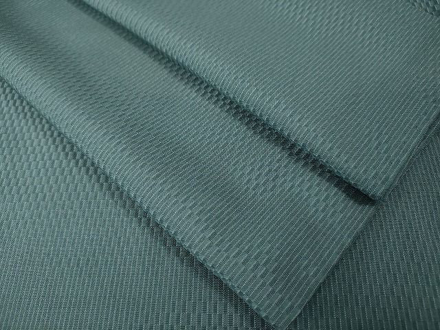 平和屋本店■極上 男性 紬 単衣 市松綾織 御召御納戸色 逸品 DZAA2030kh4 - 平和屋