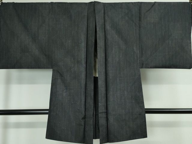平和屋本店■極上 男性 本場縞大島紬 アンサンブル 丸恵謹製 羽裏・馬 証紙付き 逸品 DZAA2190kh4 - 平和屋