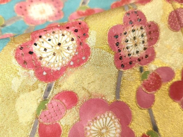 平和屋本店■極上 中国三大刺繍 スワトウ刺繍 汕頭刺繍 振袖 椿 梅 金彩 逸品 DZAA2200kh4 - 平和屋