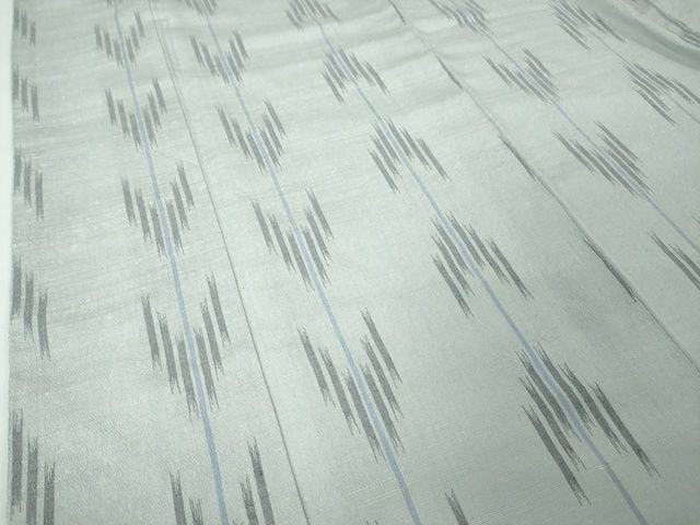 平和屋本店■極上 結城ちぢみ 奥順謹製 はたおり娘 手緒里 矢絣 証紙付き 逸品 DZAA2219kh4 - 平和屋