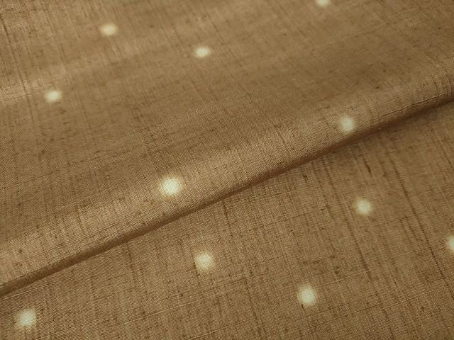 平和屋本店■極上 ファッションデザイナー 稲葉賀恵 染織の名門 しょうざん 生紬 丁子茶色地 逸品 DZAA2226kh4 - 平和屋