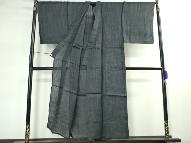 平和屋本店■極上 夏物 男性 重要無形文化財 本場宮古上布 苧麻 縞 逸品 DZAA2267kh4 - 平和屋