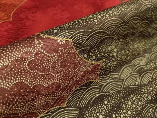 平和屋本店■極上 皇室献上作家 藤井寛 振袖 駒刺繍 雲取り吉祥花文 金彩 逸品 DZAA2390kh4 - 平和屋