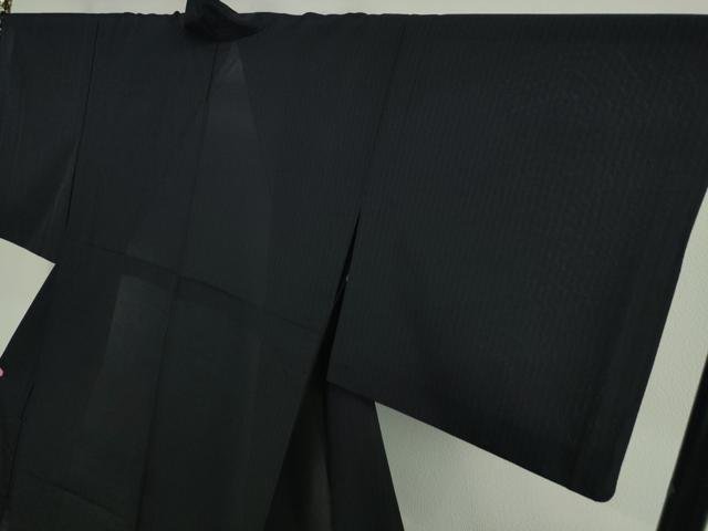 平和屋本店■極上 夏物 本塩沢 夏塩沢 やまだ織 濃紺地 証紙付き 逸品 DZAA2531kh5 - 平和屋