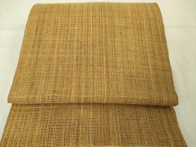 平和屋本店■極上 夏物 古代原始布 科布 八寸名古屋帯 逸品 未使用 DZAA2599kh5 - 平和屋