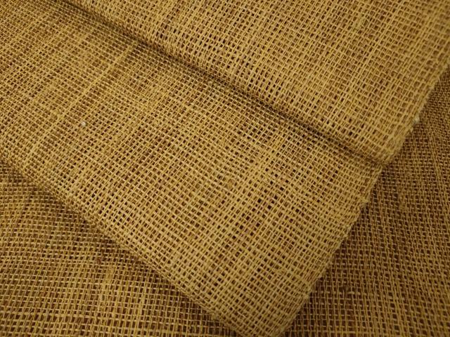 平和屋本店■極上 夏物 古代原始布 科布 八寸名古屋帯 逸品 未使用 DZAA2599kh5 - 平和屋