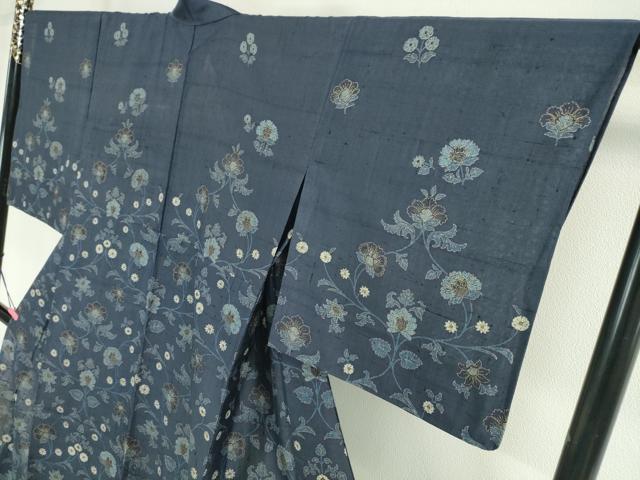 平和屋本店■極上 夏物 染織の名門 しょうざん 生紬 訪問着 花唐草文 逸品 DZAA2720kh5 - 平和屋