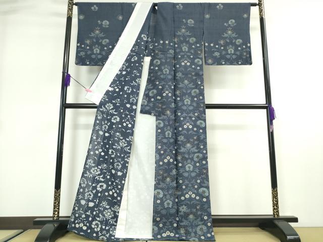 平和屋本店■極上 夏物 染織の名門 しょうざん 生紬 訪問着 花唐草文 逸品 DZAA2720kh5 - 平和屋