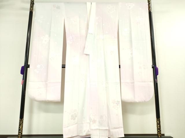 平和屋本店■極上 ジャパンオートクチュール 渡辺雪三郎 振袖・長襦袢(無双仕立て)セット 藤花房 たたき染め 黒地 金彩 逸品 DZAA2742kh5 - 平和屋