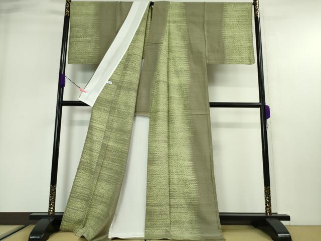 平和屋本店■極上 生紬 単衣 杢目絞り 間道 逸品 DZAA2745kh5 - 平和屋