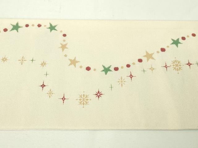 平和屋本店■極上 九寸名古屋帯 クリスマス ベル 金銀糸 逸品 未使用 DZAA2899kh5 - 平和屋