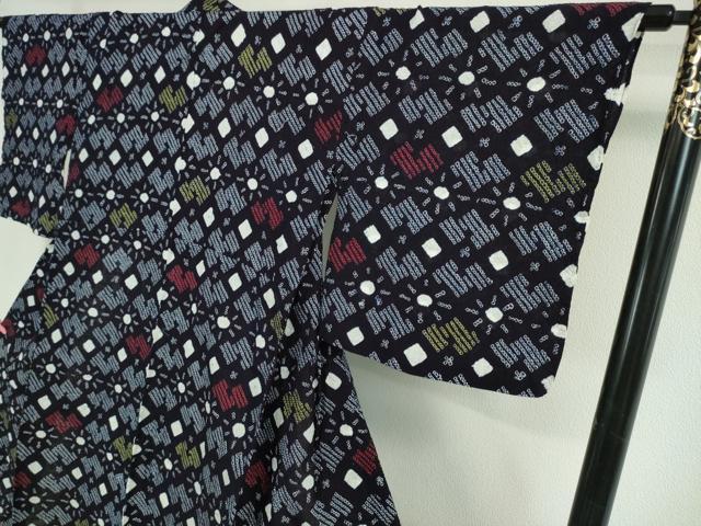 平和屋本店■極上 夏物 浴衣 有松鳴海絞り 花菱並べ 綿 逸品 DZAA2922kh5 - 平和屋