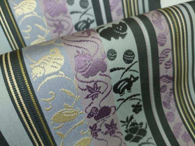 平和屋本店■極上 本場筑前博多織 両面 全通柄袋帯 干支 献上 逸品 未使用 DZAA3052kh5 - 平和屋