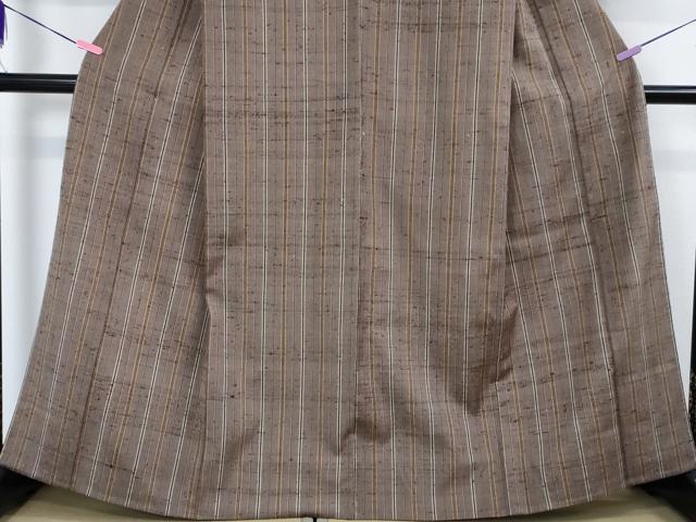 平和屋本店■希少 伊兵衛織 単衣 縞 逸品 未使用 DZAA3061kh5 - 平和屋