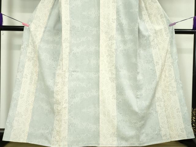 平和屋本店■極上 銀座越後屋 本塩沢 単衣 枝葉間道 逸品 DZAA3102kh5 - 平和屋