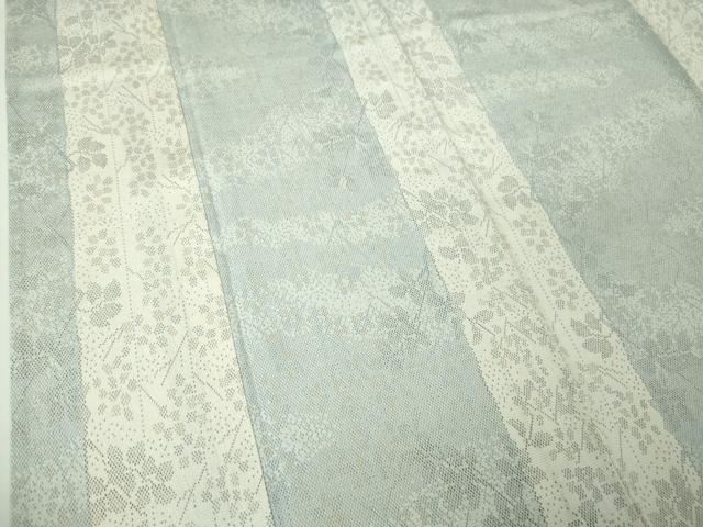 平和屋本店■極上 銀座越後屋 本塩沢 単衣 枝葉間道 逸品 DZAA3102kh5 - 平和屋