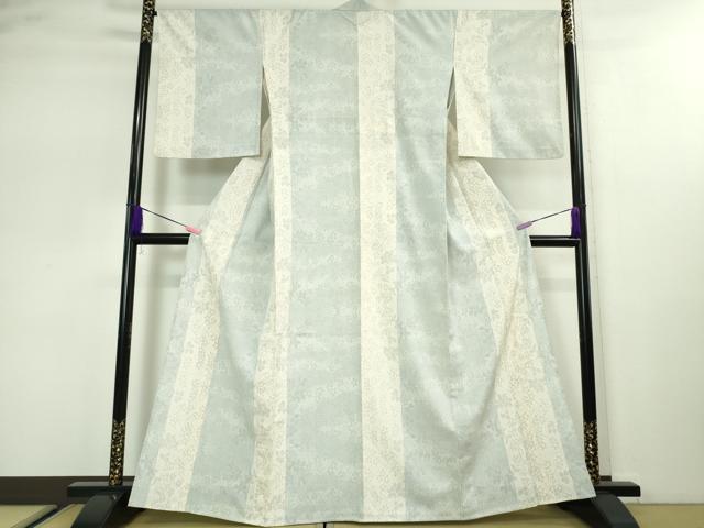 平和屋本店■極上 銀座越後屋 本塩沢 単衣 枝葉間道 逸品 DZAA3102kh5 - 平和屋