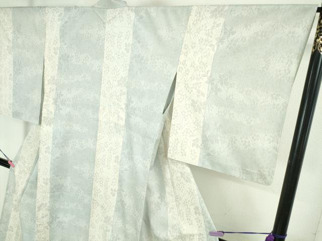 平和屋本店■極上 銀座越後屋 本塩沢 単衣 枝葉間道 逸品 DZAA3102kh5 - 平和屋