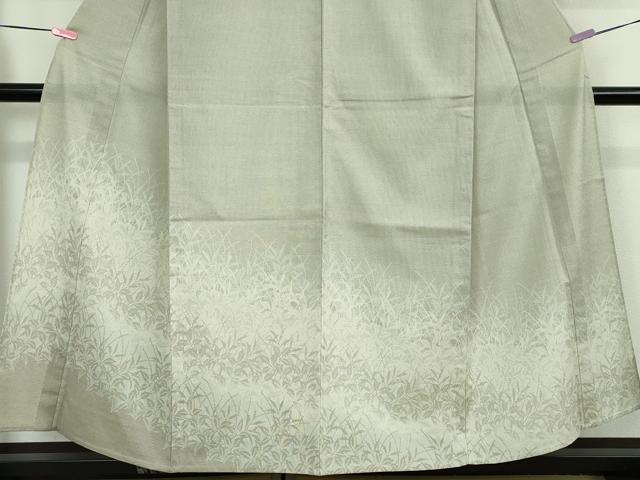 平和屋本店■極上 本塩沢 訪問着 単衣 草葉文 逸品 未使用 DZAA3144kh5 - 平和屋