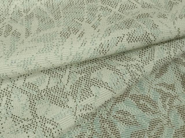 平和屋本店■極上 本塩沢 訪問着 単衣 草葉文 逸品 未使用 DZAA3144kh5 - 平和屋