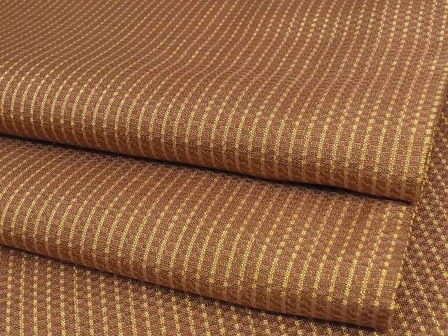 平和屋本店■希少 山下八百子 本場黄八丈 市松綾織 紬 正絹 逸品 DZAA3153kh5 - 平和屋
