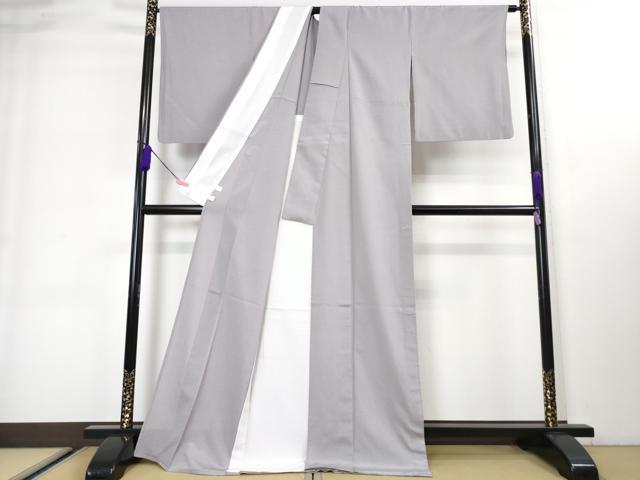 平和屋本店■極上 本塩沢 やまだ織 単衣 大津カツ子作 藤色 鈴乃屋扱い 証紙付き 逸品 DZAA3203kh5 - 平和屋
