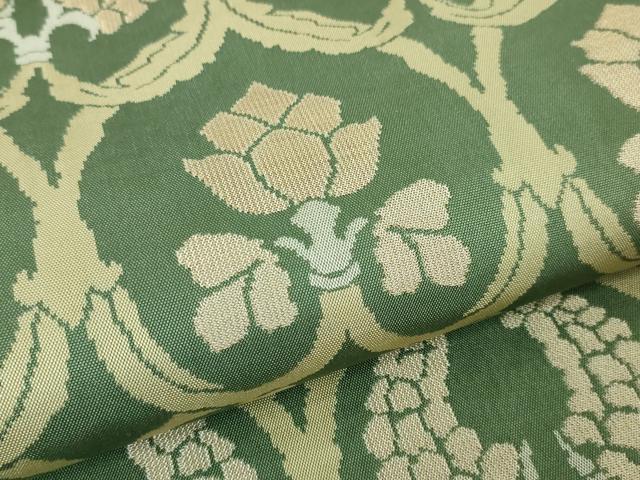 平和屋本店■最高級 人間国宝 北村武資 経錦 六通柄袋帯 蔓葡萄紋錦 金糸 逸品 DZAA3260kh5 - 平和屋