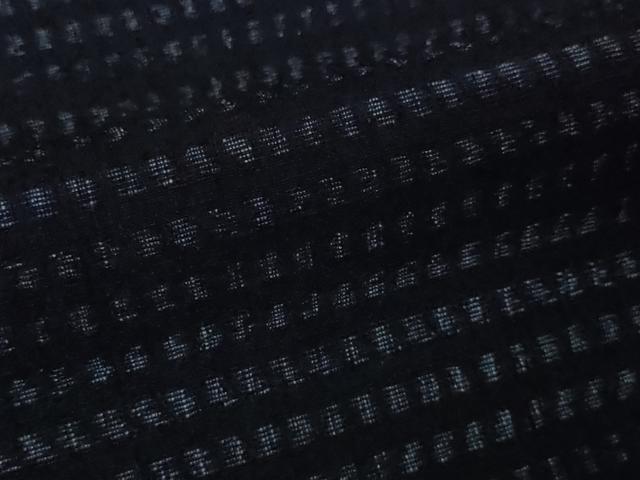 平和屋本店■極上 本場結城紬 重要無形文化財 縮織 奥順謹製 高機 手織 糸:小林シゲ 絣:鈴木良一 織:鈴木康子 証紙付き 逸品 DZAA3277kh5