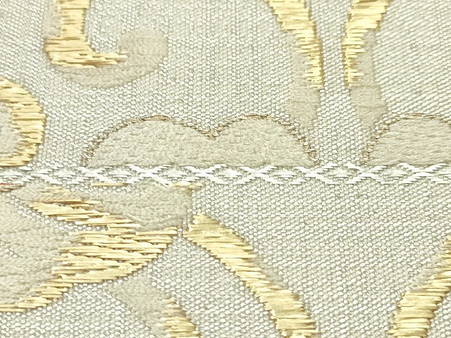平和屋本店■極上 西陣 織楽浅野 六通柄袋帯 花唐草文 金糸 逸品 DZAA3307kh5
