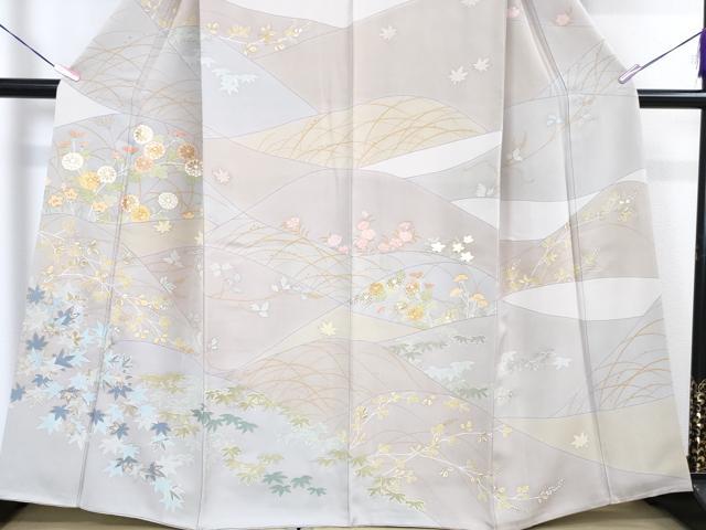 平和屋本店■極上 創業460年・千總 訪問着 刺繍 吉祥花文 金彩 逸品 DZAA3352kh5