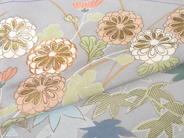 平和屋本店■極上 創業460年・千總 訪問着 刺繍 吉祥花文 金彩 逸品 DZAA3352kh5