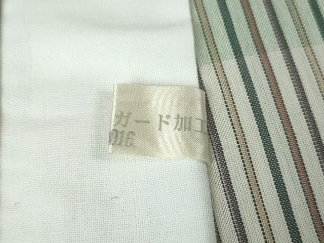 平和屋本店■極上 東郷織物謹製 本場大島紬 長襦袢 単衣 配色デザイン・織:飯田はつみ 彩伸苑 証紙付き 逸品 未使用 DZAA3363kh5