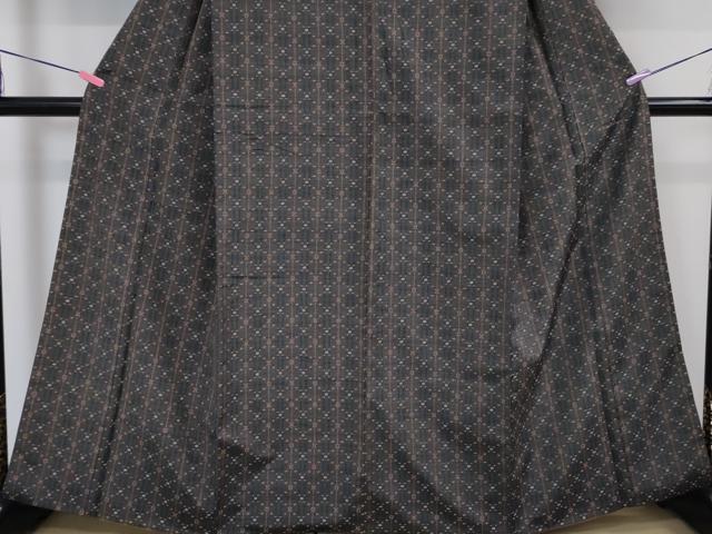平和屋本店■希少 人間国宝 与那嶺貞 読谷山花織 紬 純草木染 参考資料・短冊付き 逸品 DZAA3369kh5