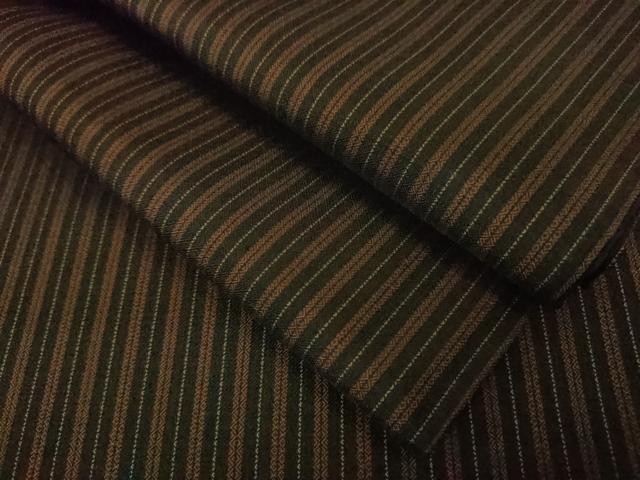 平和屋本店●極上 男性 本場黄八丈 黒八丈 まるまなこ 紬 逸品 DZAA3371kh6