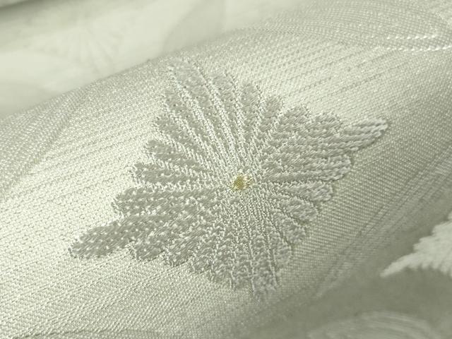 平和屋本店■極上 六通柄袋帯 スリーシーズン帯 唐織 七宝菊菱文 金銀糸 逸品 DZAA3432kh5 - 平和屋