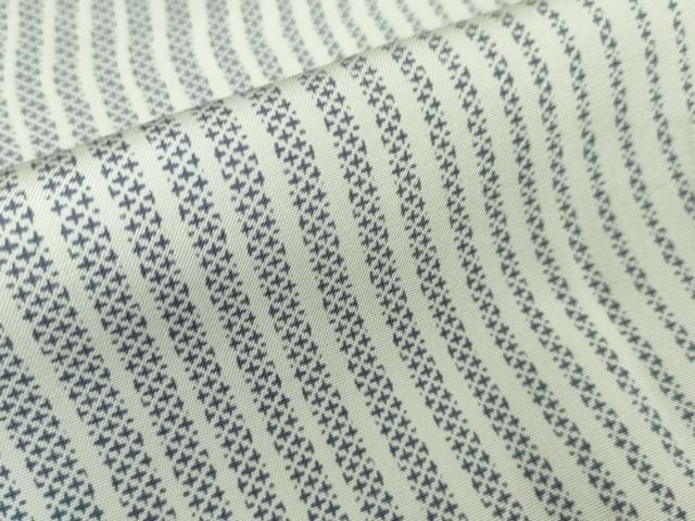 平和屋本店■極上 玉糸つむぎ 単衣 縞 証紙付き 逸品 未使用 DZAA3469kh5 - 平和屋