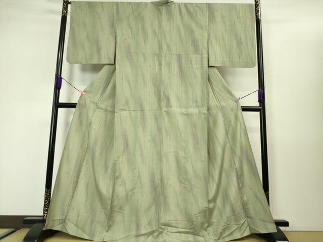 平和屋本店■極上 紬 単衣 杢目絞り 逸品 DZAA3485kh5