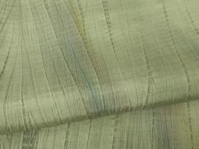 平和屋本店■極上 紬 単衣 杢目絞り 逸品 DZAA3485kh5