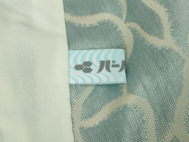 平和屋本店▽極上 衣扇四篠庵 お召 単衣 薔薇 反端付き 逸品 DZAA3582kh5