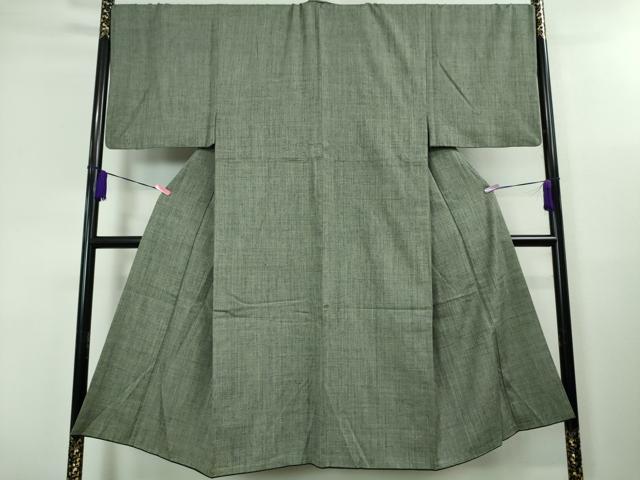 平和屋本店■極上 男性 本場結城紬 重要無形文化財 アンサンブル・長襦袢セット 羽裏・風神雷神 高島屋扱い 証紙付き 逸品 DZAA3614kh5