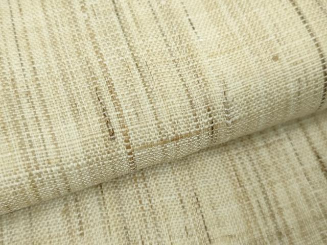 平和屋本店■極上 夏物 両面 半幅帯 麻 赤色 逸品 DZAA3633kh5