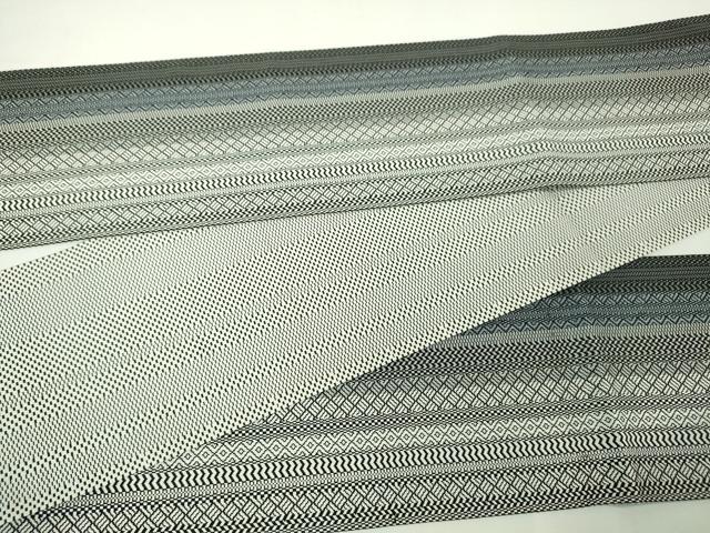 平和屋本店■極上 本場筑前博多織 両面 半幅帯 小袋帯 献上 井上絹織謹製 証紙付き 逸品 DZAA3666kh5